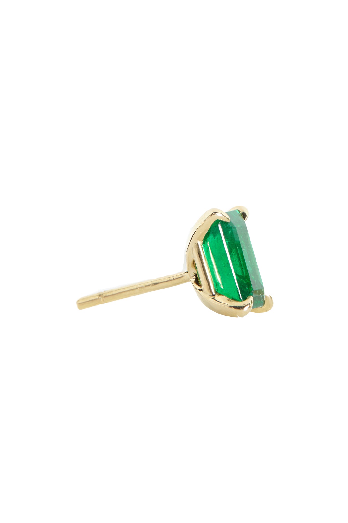 Emerald earrings in 18k yellow gold