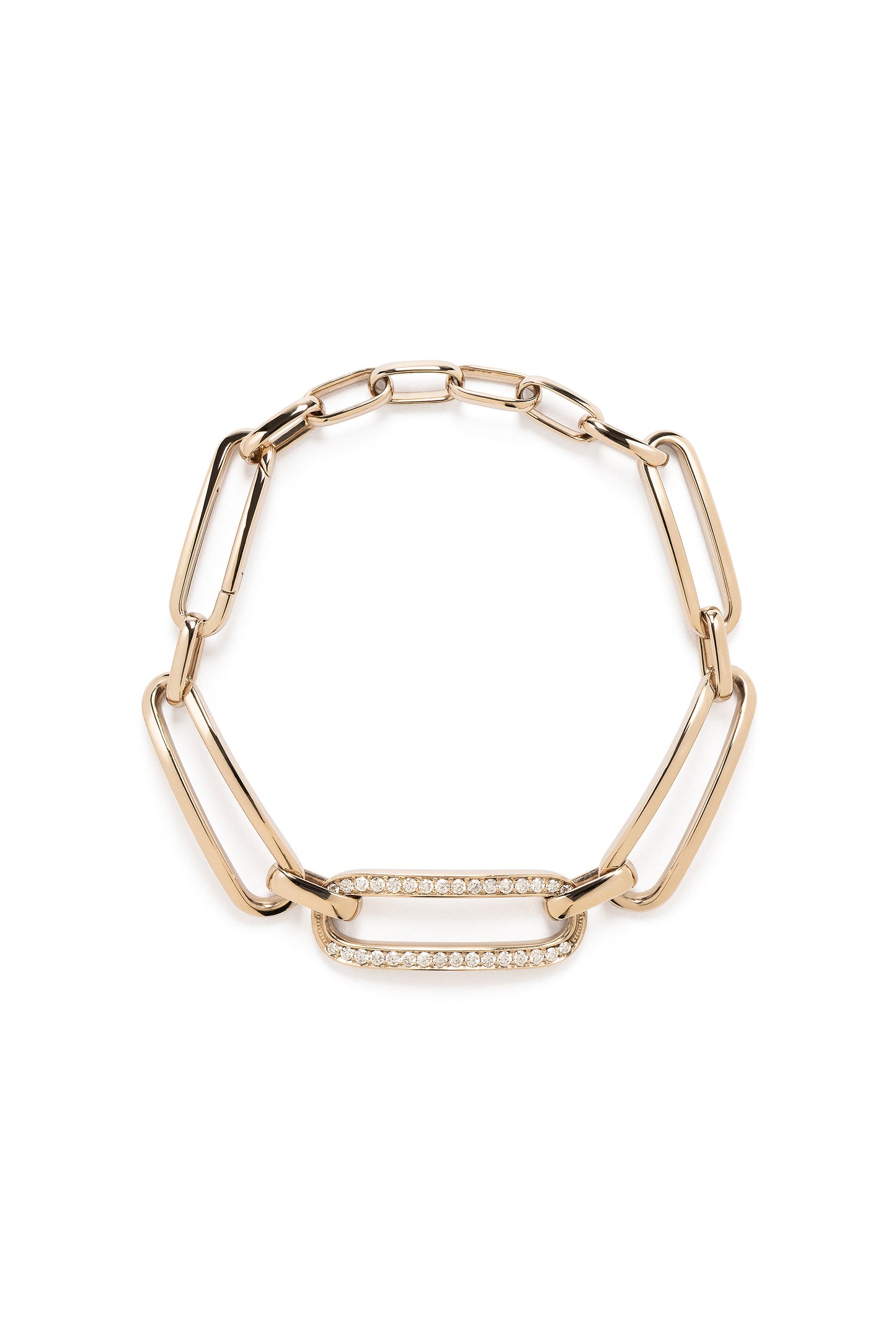Diamonds ARA X MR DEAN bracelet in 18k white gold.