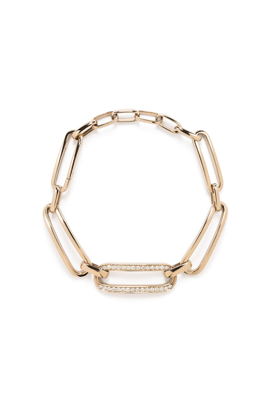 Diamonds ARA X MR DEAN bracelet in 18k white gold.