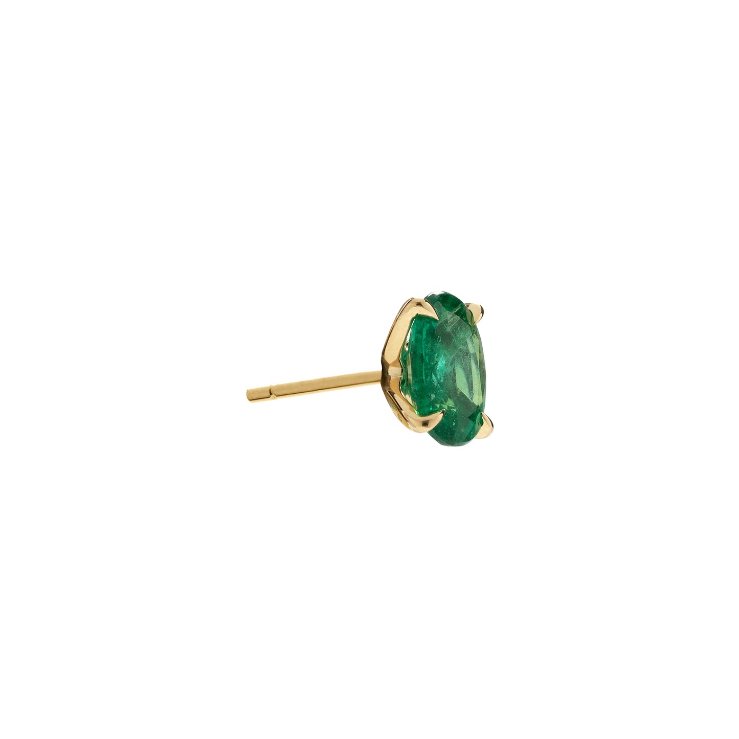 Emerald earrings in 18k yellow gold