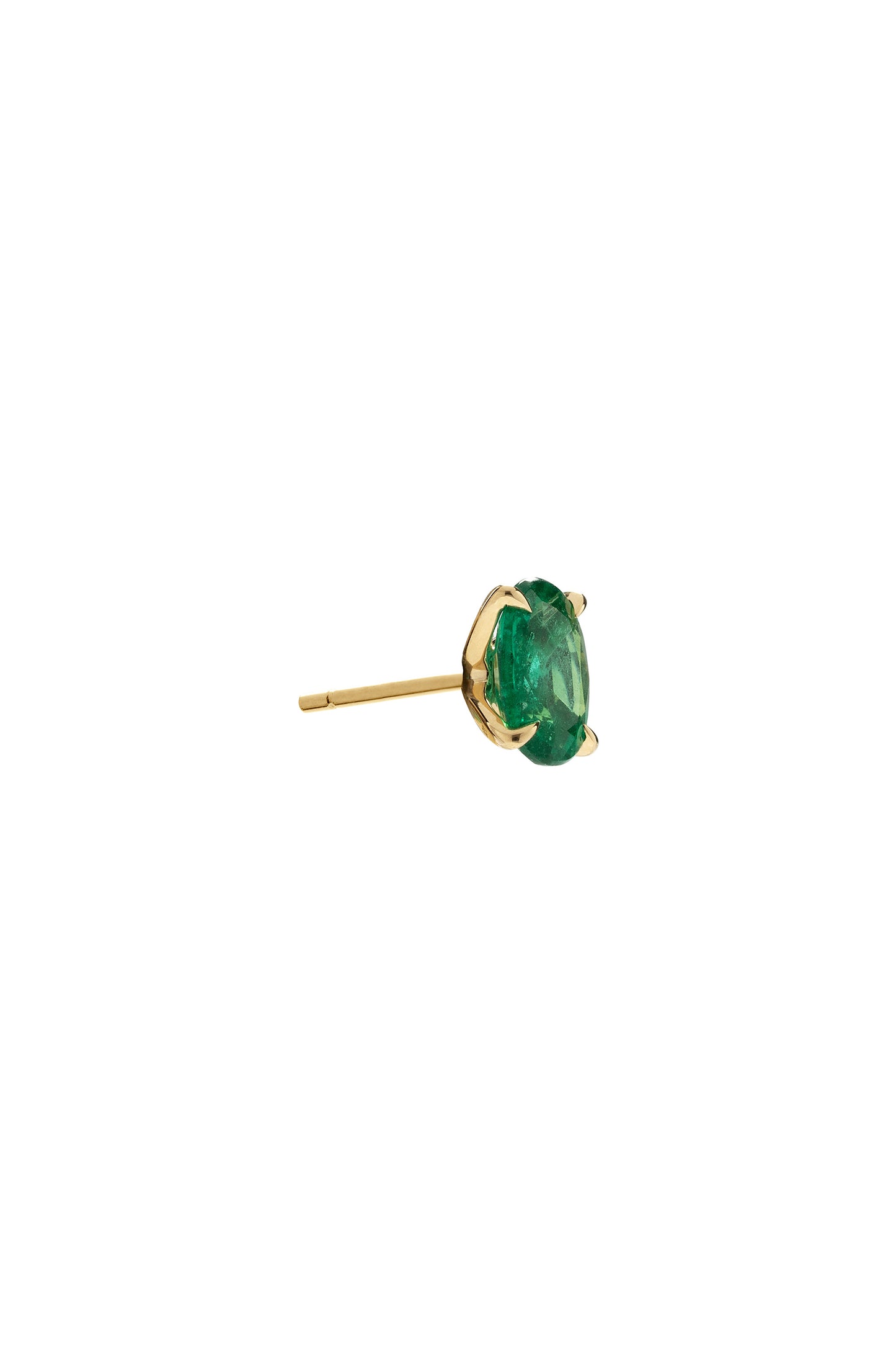 Emerald earrings in 18k yellow gold