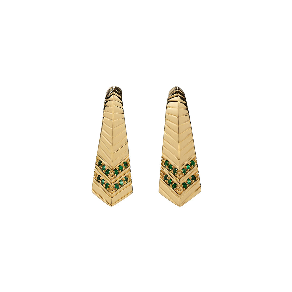 Emerald Embrace earrings