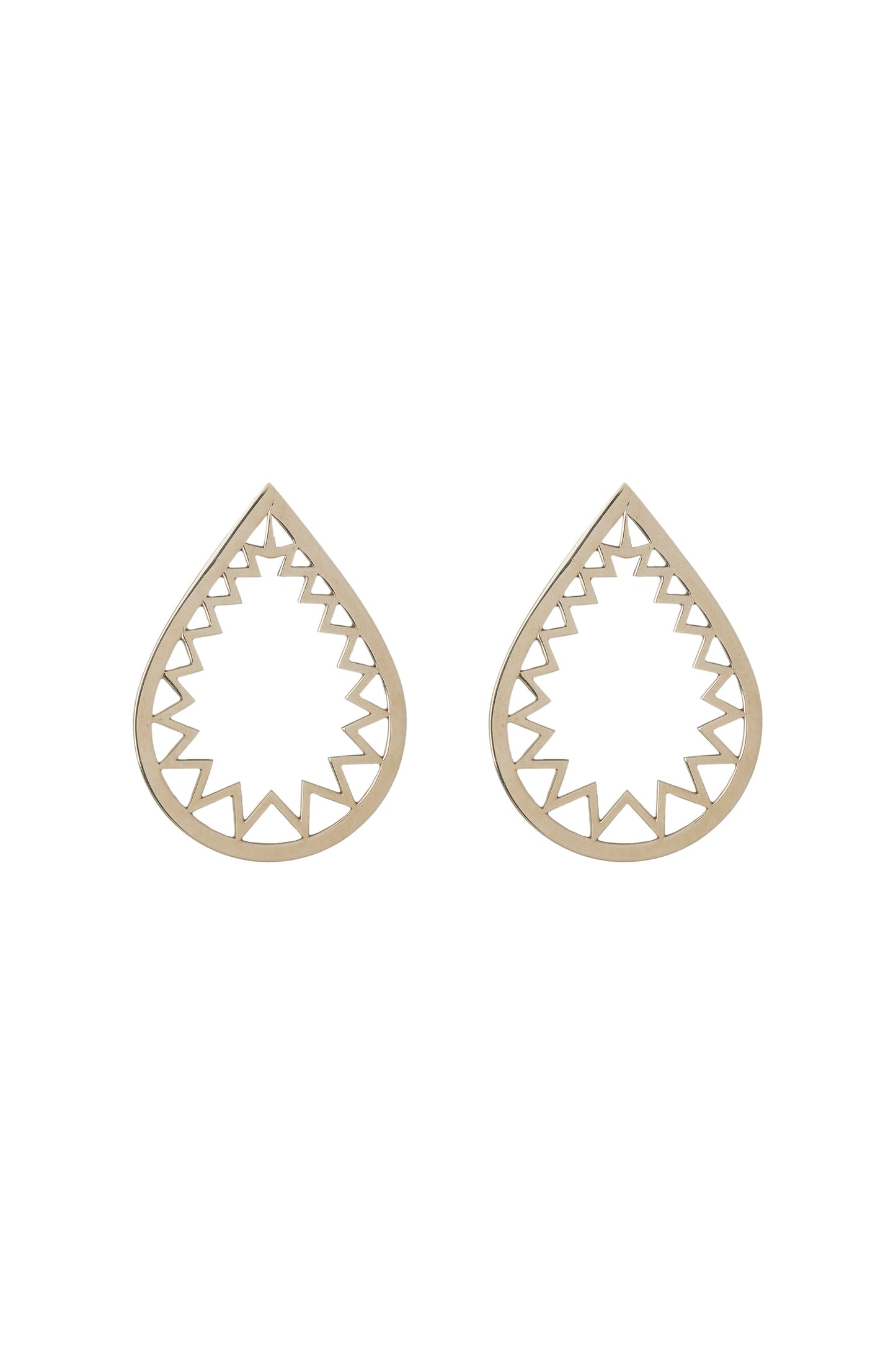 Earrings in 18k white gold