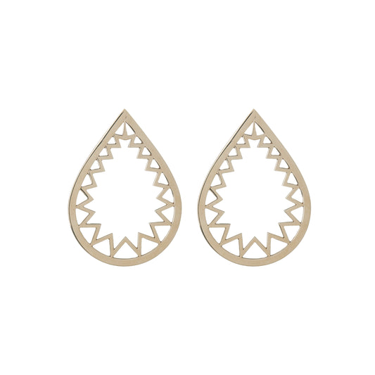 Earrings in 18k white gold