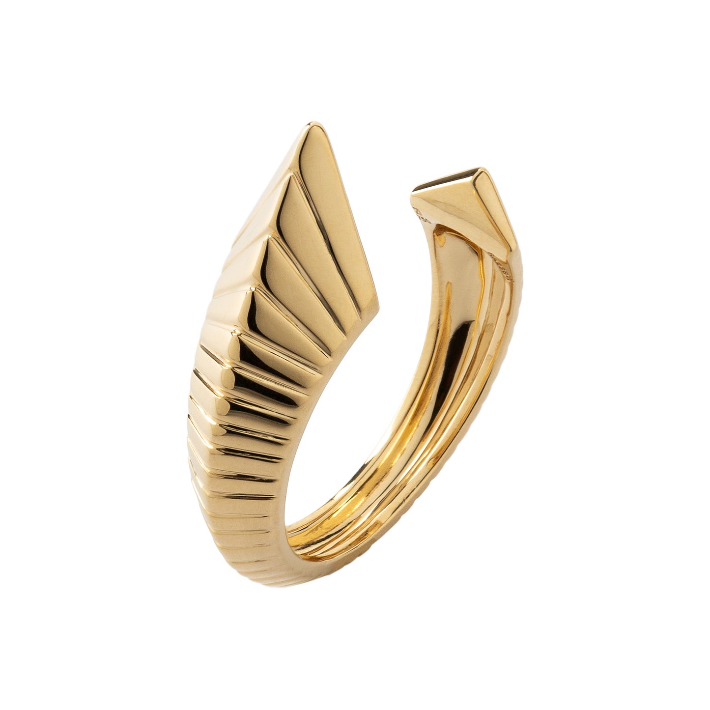 Embrace ring in 18k yellow gold