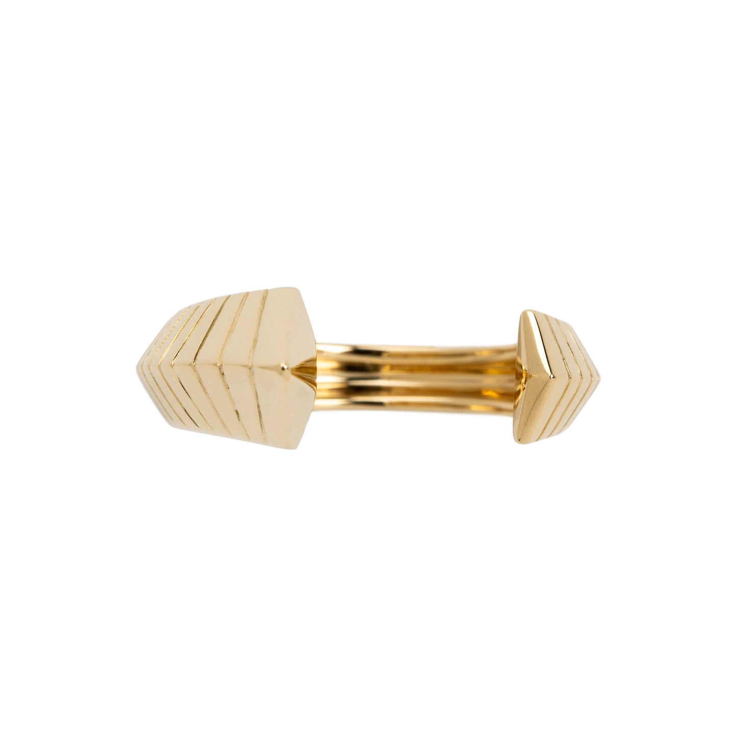 Embrace ring in 18k yellow gold