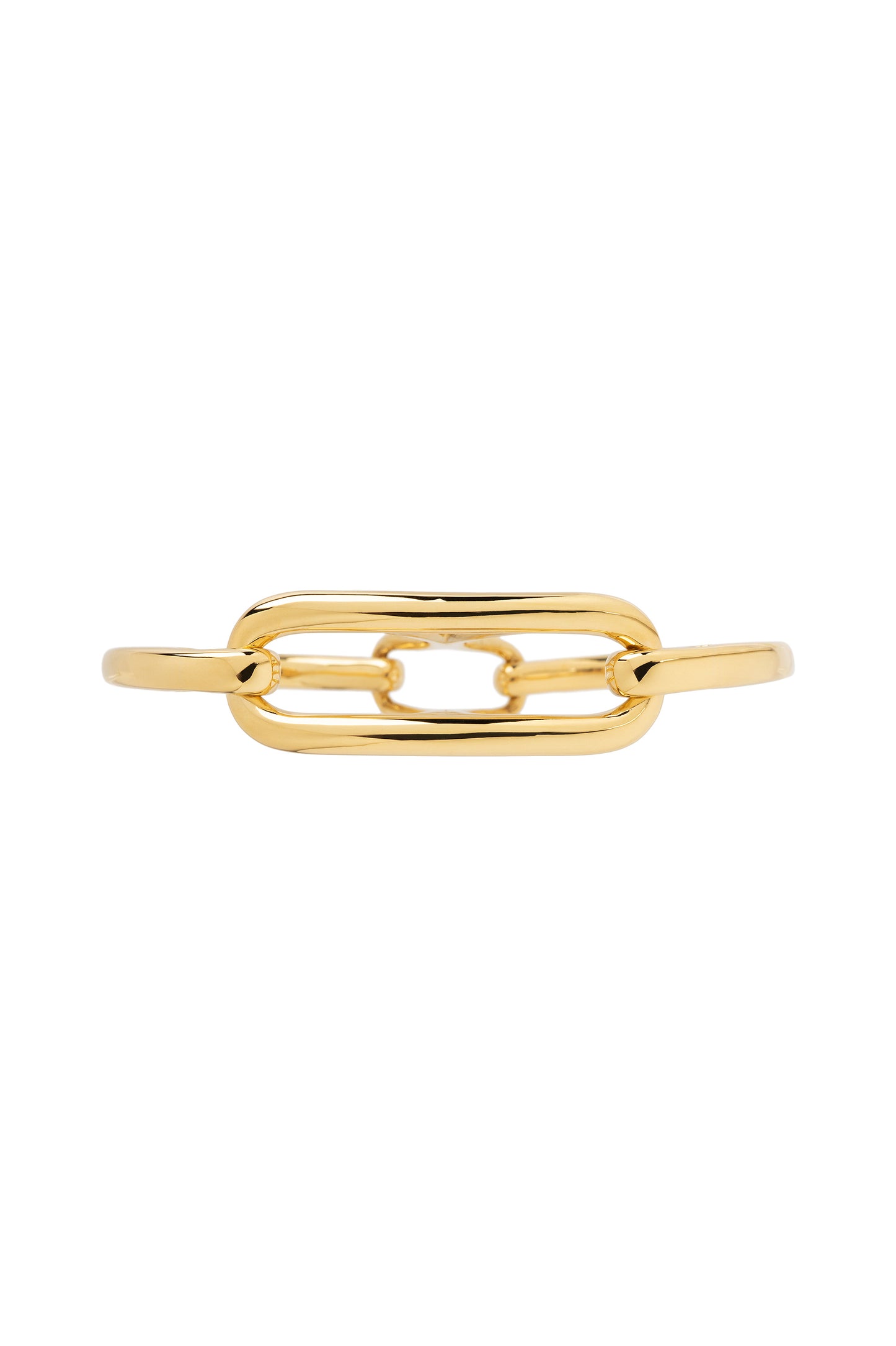 ARA X MR DEAN two finger ring in 18k yellow gold.